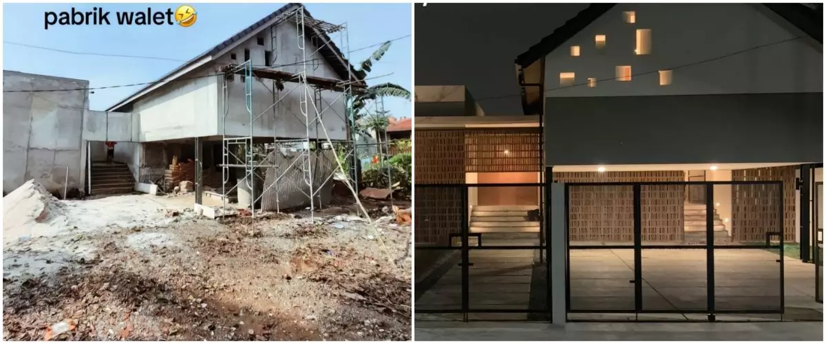 Tampilan luarnya dibilang mirip pabrik walet, 11 potret rumah usai dibangun ini bak hunian ala drakor