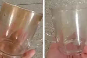 Cara cepat menghilangkan kerak membandel pada gelas kaca, kinclong dan kesat lagi dengan 2 bahan dapur