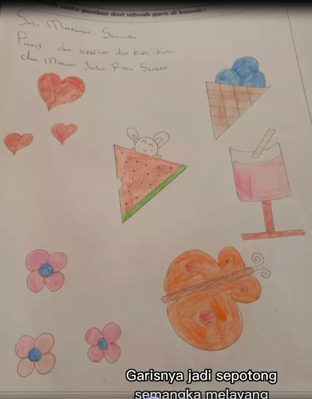 potret hasil imajinasi anak kelas 4 SD dari garis miring TikTok potret hasil imajinasi anak kelas 4 SD dari garis miring TikTok