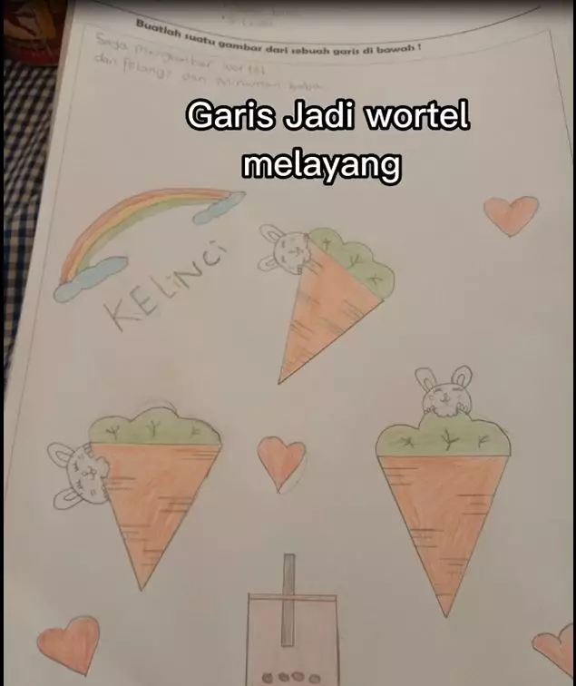 potret hasil imajinasi anak kelas 4 SD dari garis miring TikTok potret hasil imajinasi anak kelas 4 SD dari garis miring TikTok