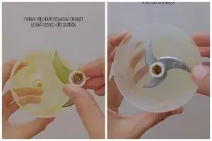Bukan dijemur berjam-jam, begini trik bersihkan noda kuning kunyit di blender agar hilang 5 menit