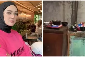 Tempati hunian megah bak museum, 9 potret dapur Mulan Jameela ini interiornya bak tempat masak di desa