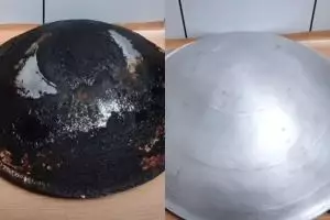 Andalkan 2 bahan dapur ini pantan wajan gosong jadi kinclong seperti baru, ini trik membersihkannya