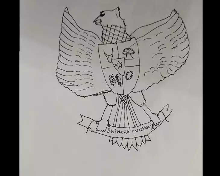  potret hasil gambar burung garuda anak kelas 6 SD © berbagai sumber