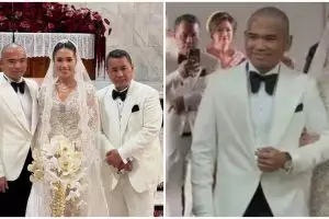 7 Potret penampilan elegan keluarga Hotman Paris di pernikahan Frank Hutapea