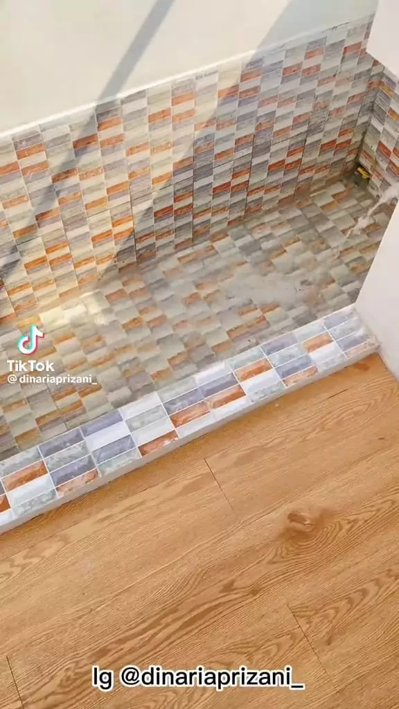 Kolam ikan disulap jadi toilet estetik © TikTok Kolam ikan disulap jadi toilet estetik © TikTok