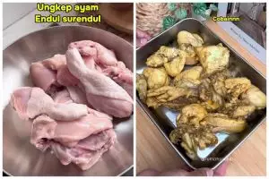 Tak cuma pakai bumbu kuning, trik ungkep ayam ini bikin gurih & antiamis pakai tambahan 2 bahan dapu