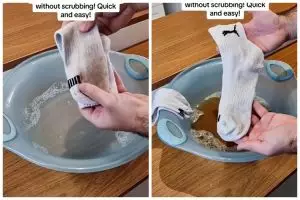 Ke sekolah tak malu lagi, ini trik agar kaus kaki dekil jadi putih kembali hanya dengan 3 bahan dapur