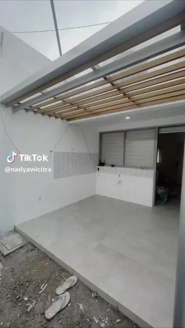 renovasi dapur terbuka © TikTok