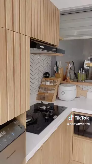 renovasi dapur terbuka © TikTok