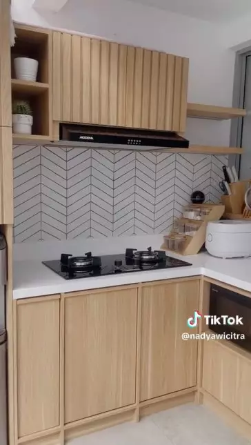 renovasi dapur terbuka © TikTok