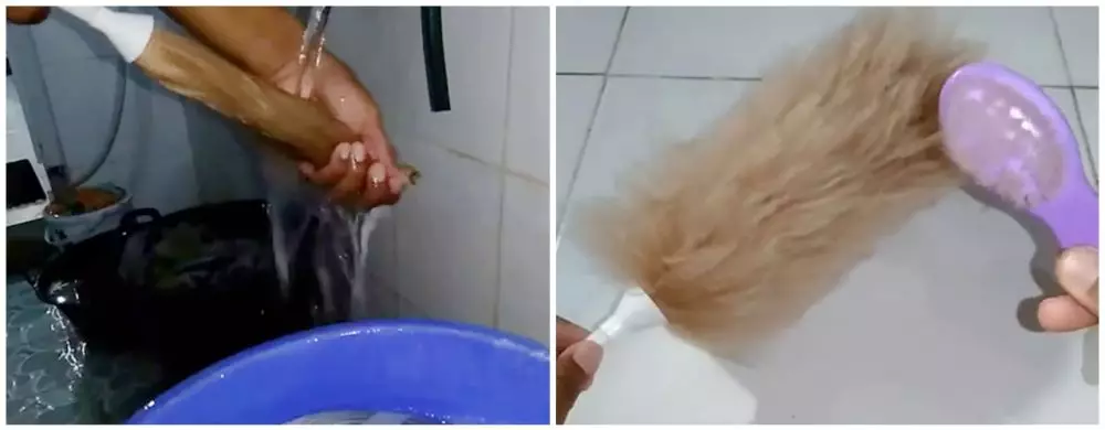 trik mencuci kemoceng © Instagram