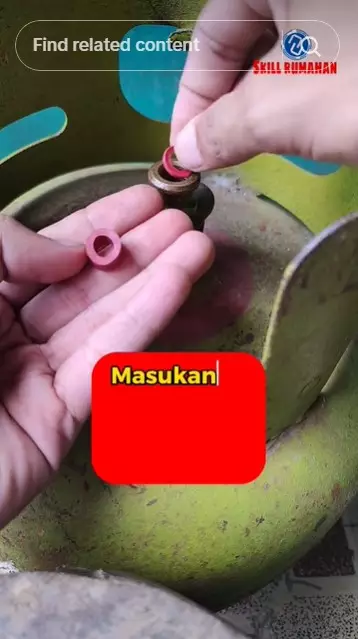 Trik atasi gas elpiji bocor pakai tambahan seal © TikTok Trik atasi gas elpiji bocor pakai tambahan seal © TikTok