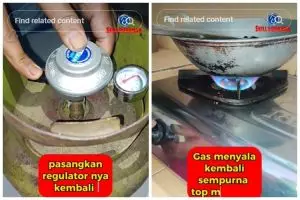 Emak-emak tak perlu panik, begini trik mengatasi gas elpiji bocor pakai 1 alat sederhana