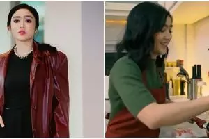 Febby Rastanty punya rumah minimalis sebelum nikah, 9 potret interior dapurnya ala American Classic