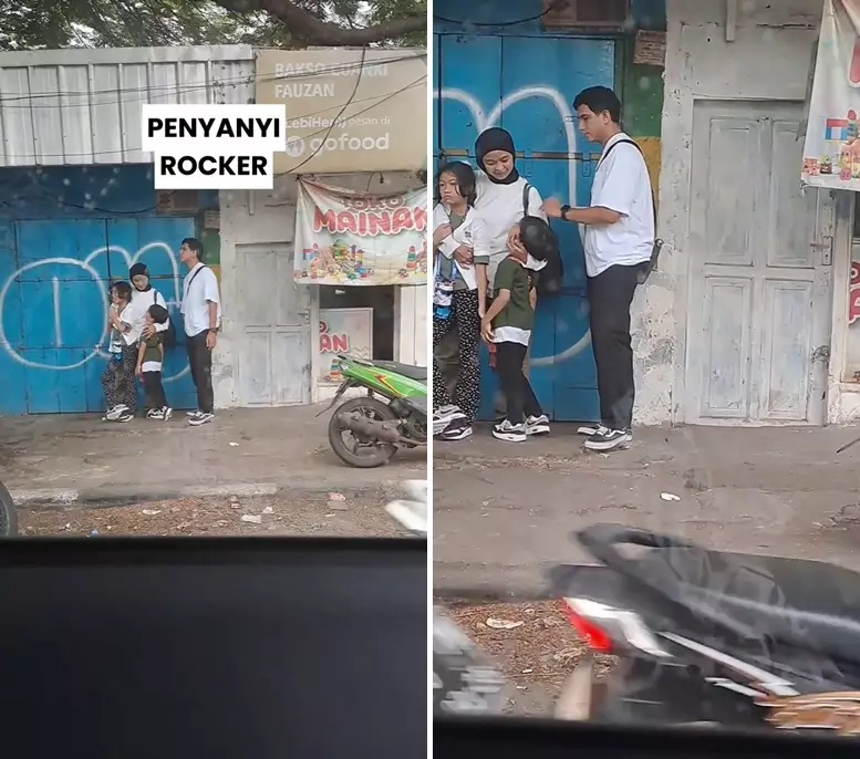 tantri kotak dan keluarga ngemper di pinggir jalan © 2025 TikTok