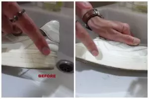 Tak perlu cairan khusus, ini trik memutihkan sepatu kusam tanpa bikin kuning dengan 3 bahan sederhana