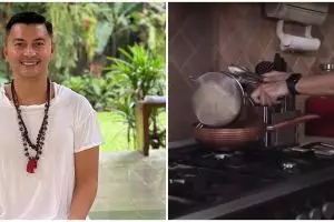 Rumahnya didominasi dekorasi kayu, intip 9 potret dapur ikonik Anjasmara yang bernuansa alam