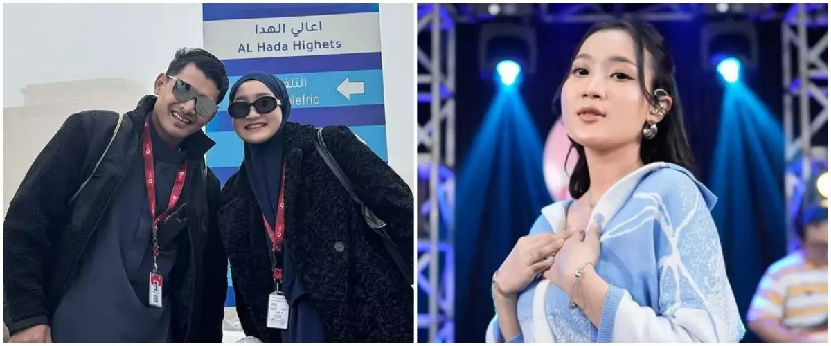 Penampilannya berhijab sukses bikin pangling, begini 8 momen Yeni Inka umrah bareng suami