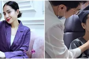 Nagita Slavina jalani perawatan kecantikan di Korea Selatan, kondisi wajahnya dikira operasi plastik