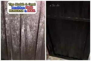 Kerak putih di pintu kamar mandi bikin tampilannya dekil, begini trik mengubahnya agar mengilap lagi