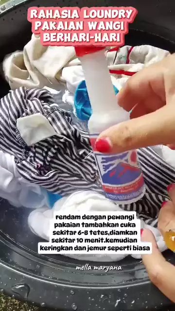 rahasia baju selalu wangi © Instagram