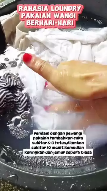 rahasia baju selalu wangi © Instagram