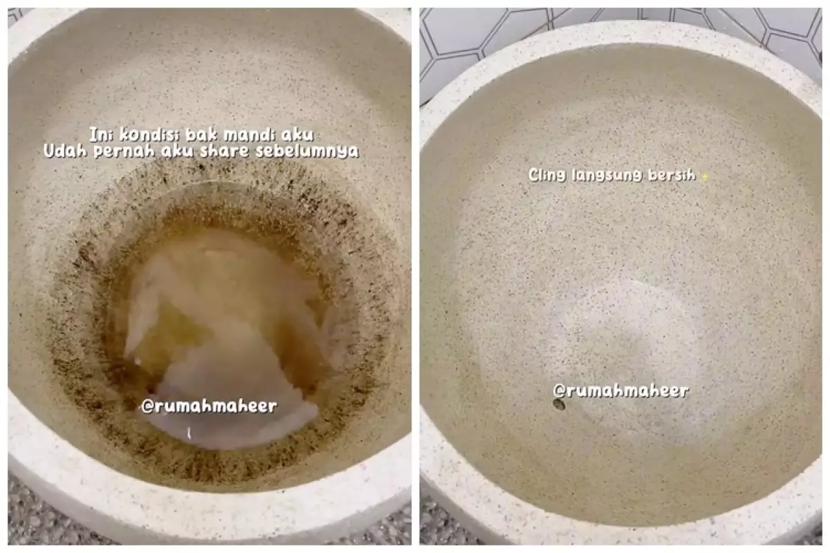 Tanpa disikat, trik bersihkan bak mandi ini bikin kerak autoluntur cuma dioles 2 bahan sederhana