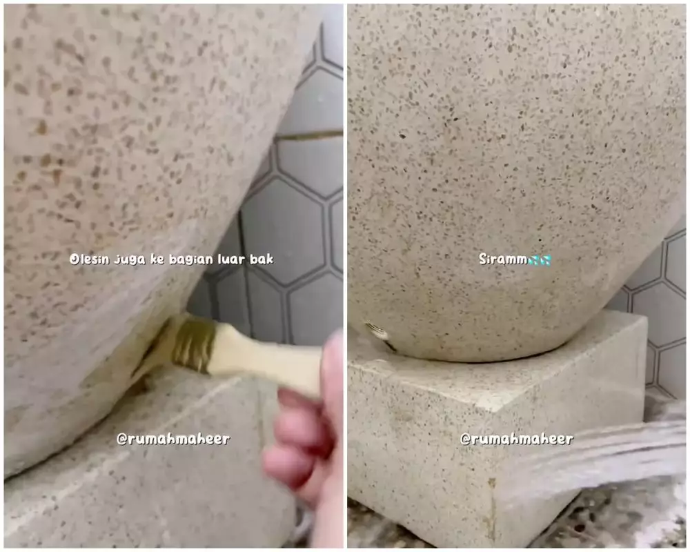 trik bersihkan bak mandi ini bikin kerak autoluntur © Instagram