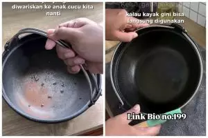 Wajan besi malah berkarat, ini trik hilangkan nodanya agar kinclong dan antilengket saat dipakai