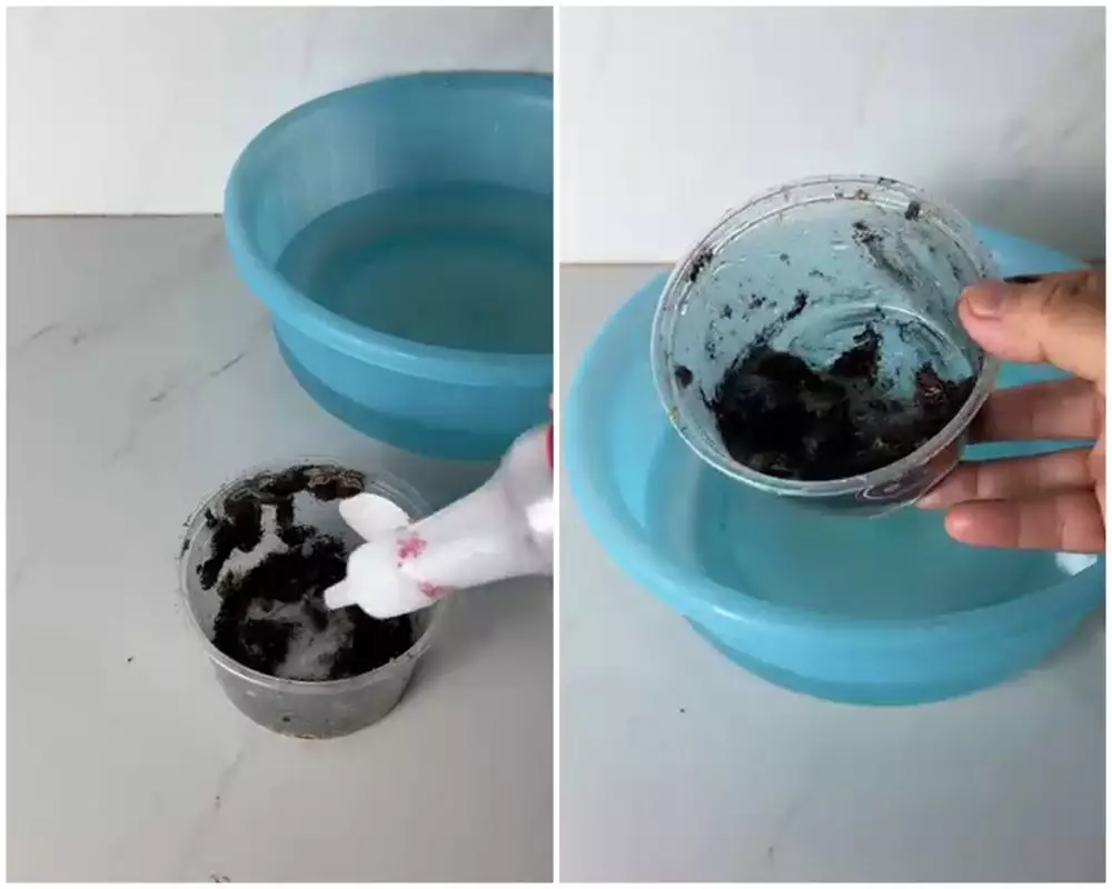 Trik basmi jamur di mangkuk plastik © Instagram