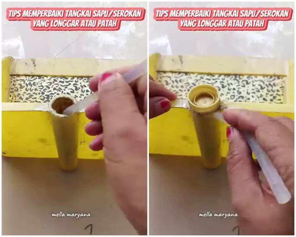 trik perbaiki tangkai serokan © Instagram trik perbaiki tangkai serokan © Instagram