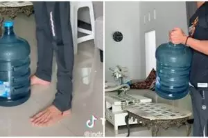 Jangan sampai keseleo hingga saraf kejepit, begini trik aman angkat galon agar tak cidera