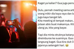 Curhatan warganet pernah kerja bareng selebriti ini bikin bengong, ternyata besar gengsi minim duit