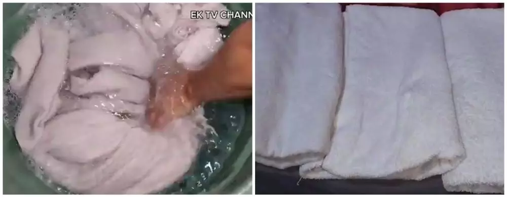 Trik mudah memutihkan handuk dekil dan berminyak © YouTube