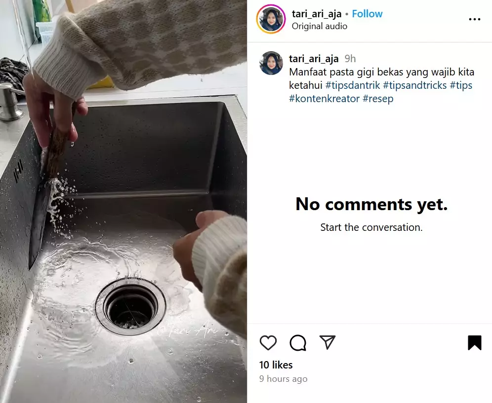 cara bersihkan pisau berkarat © Instagram cara bersihkan pisau berkarat © Instagram