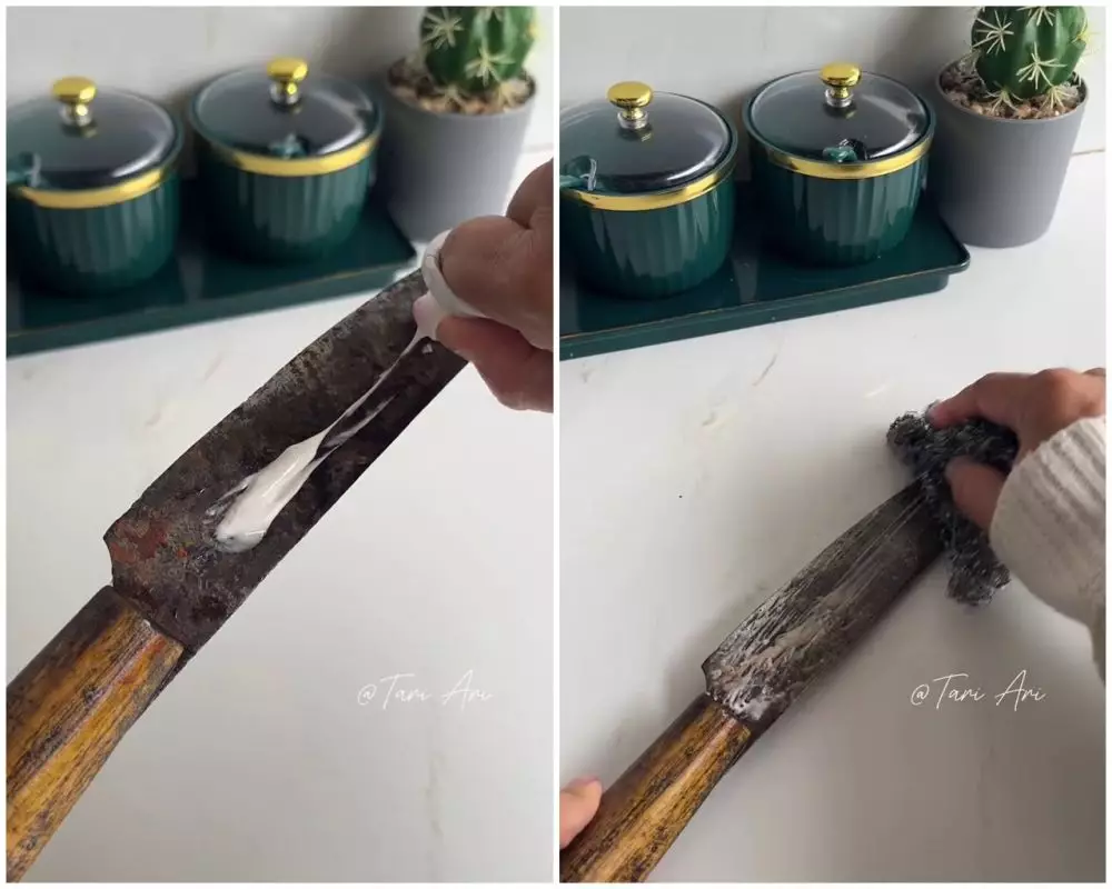 cara bersihkan pisau berkarat © Instagram cara bersihkan pisau berkarat © Instagram
