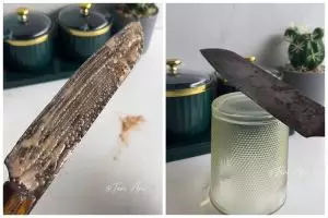 Bisa sebabkan kontaminasi, begini cara bersihkan pisau berkarat agar tajam lagi dan aman dipakai
