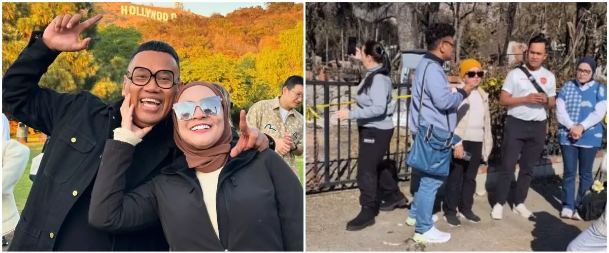 Uya Kuya dikecam gegara buat konten di lokasi kebakaran Los Angeles tanpa izin, begini kronologinya