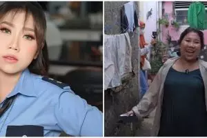 Rumah masa kecil Kiky Saputri nyempil gang sempit, 9 potret dapurnya kecil cuma segaris