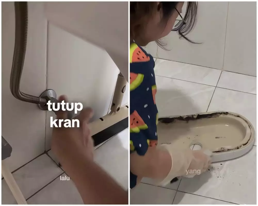 trik membersihkan tangki kloset © Instagram