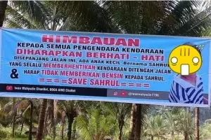 11 Potret tulisan lucu di spanduk kampung ini mau ketawa tapi takut dosa, isinya nyeleneh semua