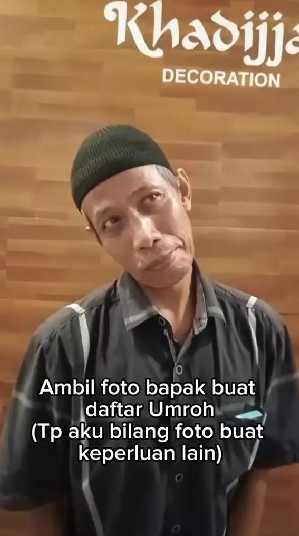 cewek niat beri kejutan umrah ayah © TikTok cewek niat beri kejutan umrah ayah © TikTok