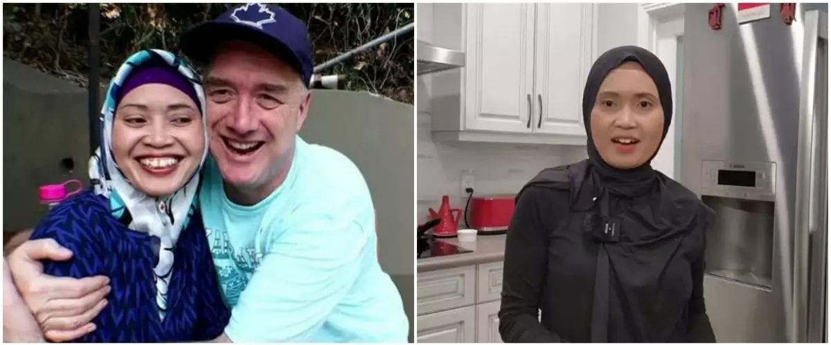Eks TKW dinikahi bule ini rumahnya mewah di Kanada, 9 potret interior dapur Nikmatul Rosidah elegan