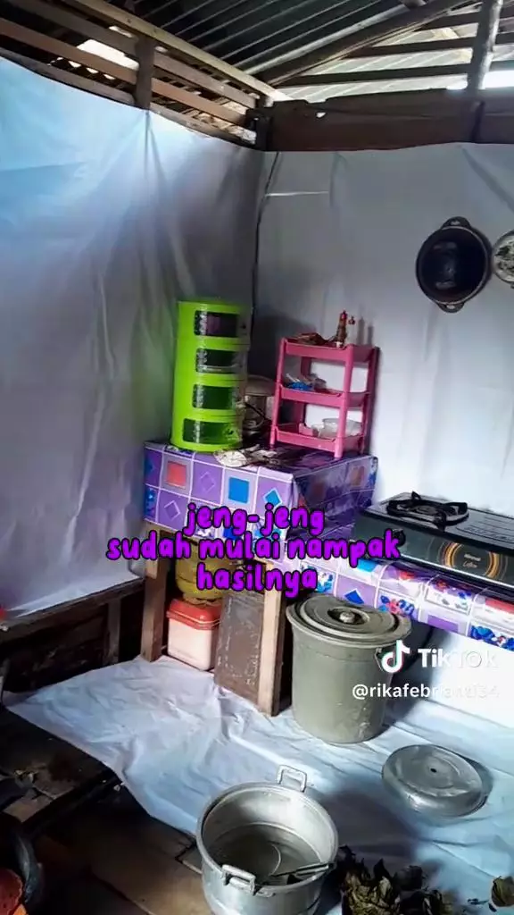 makeover dapur kayu sederhana © TikTok