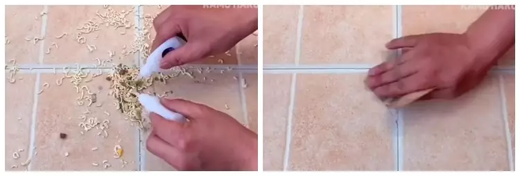 trik perbaiki lantai keramik berlubang © YouTube