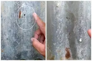 Tanpa racikan lem khusus, ini trik menambal atap seng berlubang dan bocor cuma dengan 1 alat sederhana