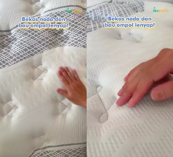 cara hilangkan noda ompol © TikTok cara hilangkan noda ompol © TikTok