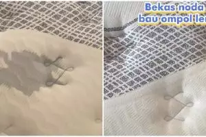 Cuma pakai satu bahan dapur, begini cara hilangkan noda ompol di kasur tanpa repot dijemur