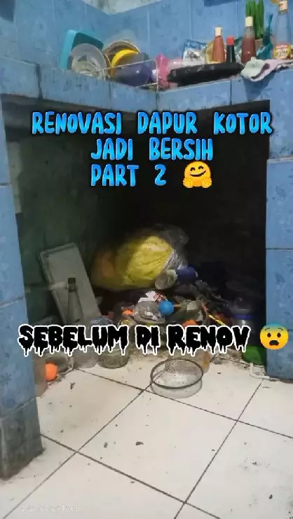 makeover dapur kolong tangga © 2023 brilio.net